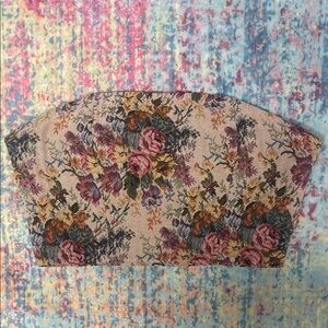 NWOT SHEIN Floral Tapestry Bustier Top - Pink Multicolor